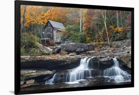 Grist Mill on GladeCreek at Babcock State Park, West Virginia, USA-Chuck Haney-Framed Photographic Print