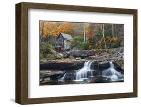 Grist Mill on GladeCreek at Babcock State Park, West Virginia, USA-Chuck Haney-Framed Photographic Print