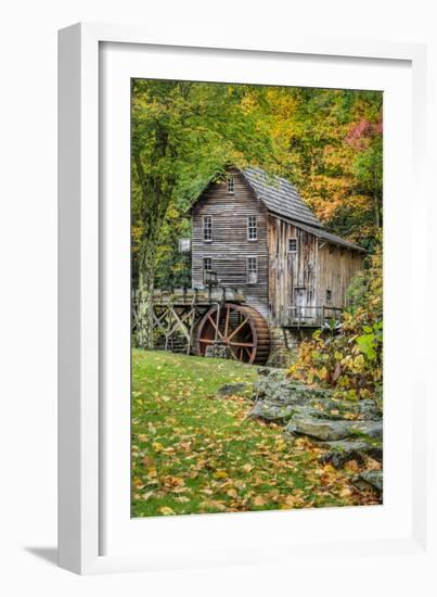 Grist Mill-Vert With Fg 1-Galloimages Online-Framed Photographic Print