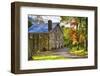 Gristmill During Fall, Cooper Mill, Chatham, New Jersey-George Oze-Framed Photographic Print