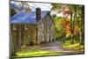 Gristmill During Fall, Cooper Mill, Chatham, New Jersey-George Oze-Mounted Photographic Print