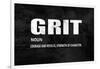 Grit on Black-Jamie MacDowell-Framed Art Print