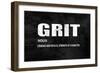 Grit on Black-Jamie MacDowell-Framed Art Print