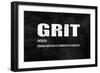 Grit on Black-Jamie MacDowell-Framed Art Print