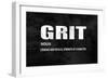 Grit on Black-Jamie MacDowell-Framed Art Print