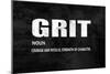 Grit on Black-Jamie MacDowell-Mounted Art Print