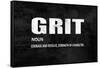 Grit on Black-Jamie MacDowell-Framed Stretched Canvas