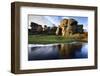 Gritstone Formations at Brimham Rocks Reflected, Summerbridge, North Yorkshire, England, UK-Mark Sunderland-Framed Photographic Print