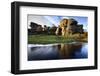 Gritstone Formations at Brimham Rocks Reflected, Summerbridge, North Yorkshire, England, UK-Mark Sunderland-Framed Photographic Print