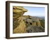 Gritstone Rock Formations, Froggatt Edge, Peak District National Park, Derbyshire, England-Neale Clarke-Framed Photographic Print