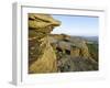 Gritstone Rock Formations, Froggatt Edge, Peak District National Park, Derbyshire, England-Neale Clarke-Framed Photographic Print