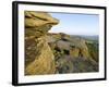 Gritstone Rock Formations, Froggatt Edge, Peak District National Park, Derbyshire, England-Neale Clarke-Framed Photographic Print