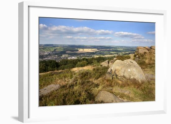 Gritstone Rocks at the Surprise View Overlooking Otley from the Chevin-Mark Sunderland-Framed Photographic Print