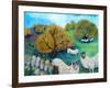 Gritstones, 2020, (acrylics on canvas)-Lisa Graa Jensen-Framed Giclee Print