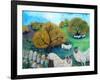 Gritstones, 2020, (acrylics on canvas)-Lisa Graa Jensen-Framed Giclee Print