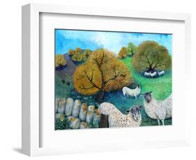 Gritstones, 2020, (acrylics on canvas)-Lisa Graa Jensen-Framed Giclee Print