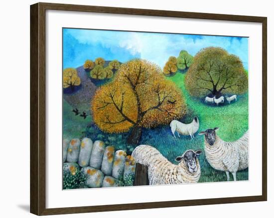 Gritstones, 2020, (acrylics on canvas)-Lisa Graa Jensen-Framed Giclee Print