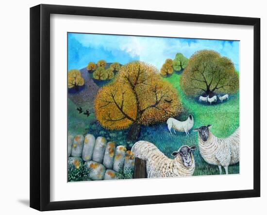 Gritstones, 2020, (acrylics on canvas)-Lisa Graa Jensen-Framed Giclee Print