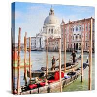 Gritti Palace Gondolas, Venice-Tosh-Stretched Canvas