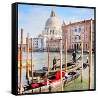 Gritti Palace Gondolas, Venice-Tosh-Framed Stretched Canvas