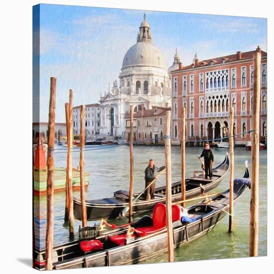 Gritti Palace Gondolas, Venice-Tosh-Stretched Canvas