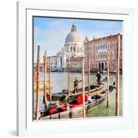 Gritti Palace Gondolas, Venice-Tosh-Framed Art Print