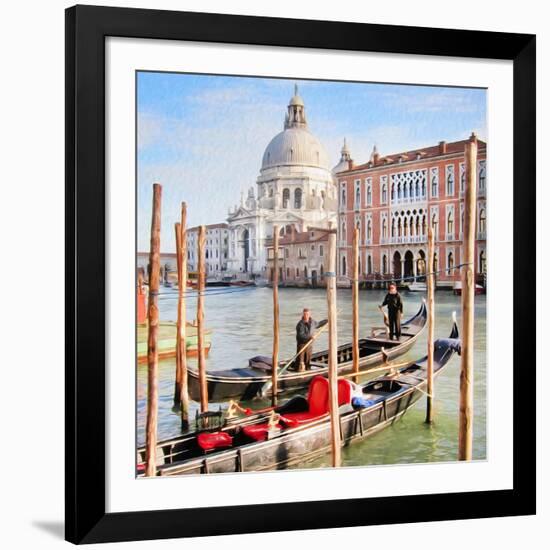 Gritti Palace Gondolas, Venice-Tosh-Framed Art Print