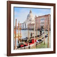 Gritti Palace Gondolas, Venice-Tosh-Framed Art Print