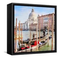 Gritti Palace Gondolas, Venice-Tosh-Framed Stretched Canvas