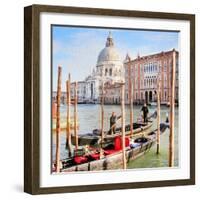 Gritti Palace Gondolas, Venice-Tosh-Framed Art Print