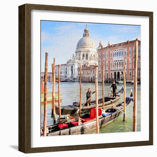 Gritti Palace Gondolas, Venice-Tosh-Framed Art Print