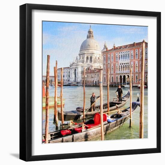 Gritti Palace Gondolas, Venice-Tosh-Framed Art Print