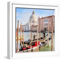 Gritti Palace Gondolas, Venice-Tosh-Framed Art Print