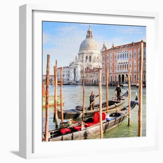 Gritti Palace Gondolas, Venice-Tosh-Framed Art Print