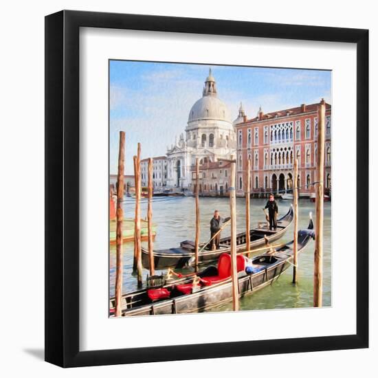 Gritti Palace Gondolas, Venice-Tosh-Framed Art Print