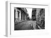 Gritty Black And White Image Of An Old Street In Havana-Kamira-Framed Photographic Print