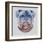 Gritty Bulldog-Rachel Caldwell-Framed Art Print