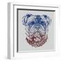 Gritty Bulldog-Rachel Caldwell-Framed Art Print