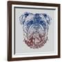 Gritty Bulldog-Rachel Caldwell-Framed Art Print