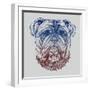 Gritty Bulldog-Rachel Caldwell-Framed Art Print