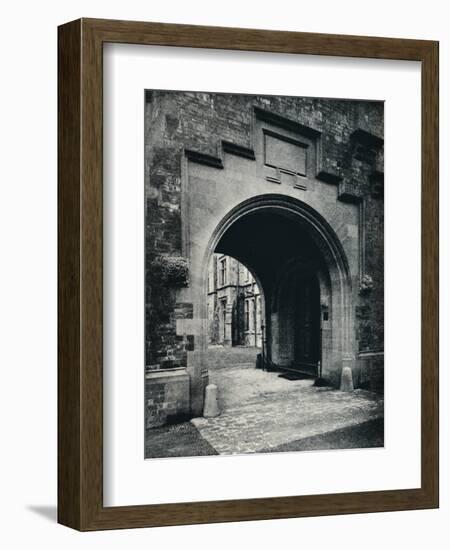 'Grizedale Hall, Lancashire: Archway in Tower to Porte-Cochere', c1911-Unknown-Framed Photographic Print