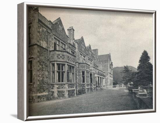 'Grizedale Hall, Lancashire: The South Front and Terrace', c1911-Unknown-Framed Photographic Print