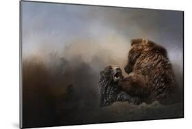 Grizzlies in the Water-Jai Johnson-Mounted Giclee Print