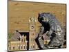 Grizzly Bear Statue at University of Montana, Missoula, Montana-Chuck Haney-Mounted Photographic Print