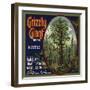 Grizzly Giant Brand - San Dimas, California - Citrus Crate Label-Lantern Press-Framed Art Print