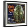 Grizzly Giant Brand - San Dimas, California - Citrus Crate Label-Lantern Press-Framed Art Print