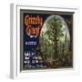 Grizzly Giant Brand - San Dimas, California - Citrus Crate Label-Lantern Press-Framed Art Print