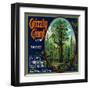 Grizzly Giant Orange Label - San Dimas, CA-Lantern Press-Framed Art Print