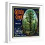 Grizzly Giant Orange Label - San Dimas, CA-Lantern Press-Framed Art Print