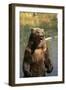 Grizzly Standing in Stream-DLILLC-Framed Photographic Print